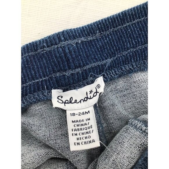 Splendid Baby Boy Size 18-24mo Elastic Waist Pull on Shorts Navy Star Print - Picture 2 of 3